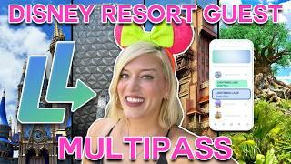 NEW Disney World Multipass: The BEST Way To Use It As A WDW Resort Guest | Lightning Lanes, 4 Parks