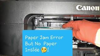 Paper Jam Error But No Paper Inside!/ Shadow Printing/Solved / Canon Pixma ts 3140