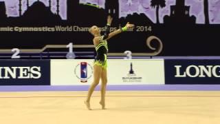 Kseniya Moustafaeva (FRA) - Clubs Final - 2014 World Rhythmic Gymnastics Championships