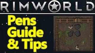 RimWorld pens guide, how to make animal pen and feed pen animals