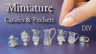 MINIATURES for Dollhouse ~Faux Glass & Silver~ #Miniatures #DollhouseKitchen #CraftIdeasMiniature