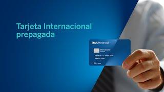 Tarjeta Internacional prepagada BBVA Provincial