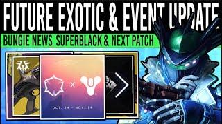 Destiny 2: FUTURE EXOTIC INFO & SUPERBLACK RETURNS! New Crossover, Fang Gameplay, Bungie Changes