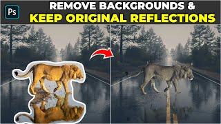 How to remove backgrounds and keep the original reflections - Photoshop Tutorial