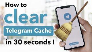 How to clear Telegram Cache? (Free up space by deleting telegram downloaded files)