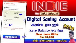 Indie Digital Saving Account open Online New Acc Open Process details in Tamil@TechandTechnics