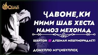 Кадом Инсоне,ки Ними шаб  Хеста 2 ракъат намози нафл мехонад Шайтон  Уро душман мешуморад