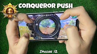 RANK PUSH TO CONQUEROR WITH RANDOMS HIGHLIGHTSBGMI | IPHONE 12