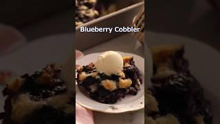 Make the Easiest Blueberry Cobbler!