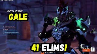 41 ELIMS!  GALE INSANE JUNKERQUEEN GAMEPLAY - OVERWATCH 2 SEASON 13