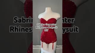 Tutorial on how to make Sabrina Carpenter’s rhinestone bodysuit ￼