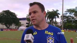 Andrey Lopes explica como foi o treino em campo reduzido antes da Seleção deixar Miami