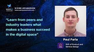 Join Paul Farla at Savvy UX Summit 2019!