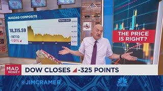 When Wall Street reconsiders the price of stocks, don't get caught up, says Jim Cramer