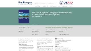 The DHS Program Digital Resources