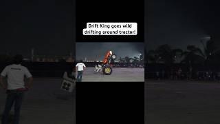 Drift King @SanamSekhon goes wild drifting around tractor!