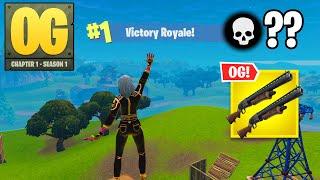 Fortnite OG | High Kill Solo Ranked Win DOUBLE PUMP Gameplay (Fortnite Chapter 1 Season 1)