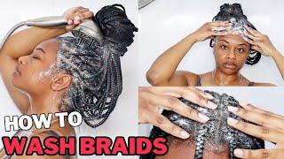 How To Wash Braids | No Frizz No Dry Scalp Fast Drying