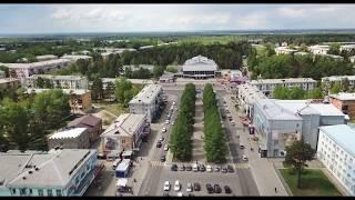 Ангарск с высоты птичьего полета (путешествие по улицам Ангарска)