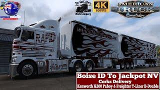 ATS 1.54 Boise ID To Jackpot NV | Kenworth K200 Paboy & Freighter T-Liner B-Double #scssoftware