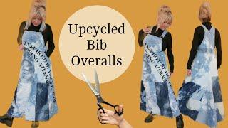 How to Make a Skirt Romper From a Thrifted Pair of Bib Overalls