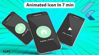 Flutter Tutorial - Animated Icon In 7 Minutes