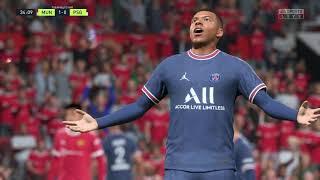 PS5 FIFA 22 Gameplay - PSG VS Manchester United