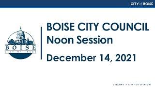 Boise City Council - Noon Meeting