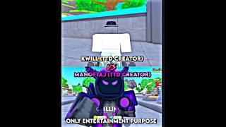 ManofTaj Vs Kwil | Toilet Tower Defense #shorts #toilettowerdefense #roblox #ttd
