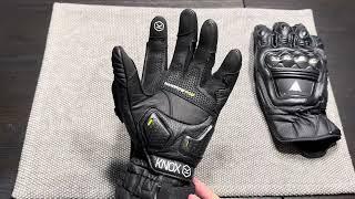 Best Premium Short Cuff Motorcycle Gloves: Knox Handroid Pod MK5 vs. Dainese 4-Stroke 2