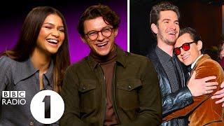 "I bumped into Tobey 20 minutes later!" Tom Holland and Zendaya on the Spider-Man WhatsApp group 