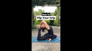 How to Flip Your Grip for King Pigeon Pose