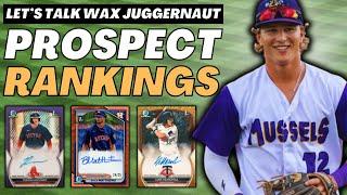 Top 25 MLB Prospects Right Now | Juggernaut Stat Based Rankings | Bowman Chrome Baseball Cards