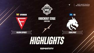 Falcon Esports vs Team Spirit HIGHLIGHTS M6 World Championship | TS vs FCON ESPORTSTV