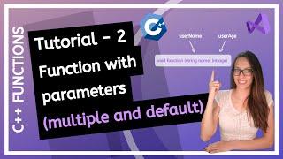 C++ FUNCTIONS (2025) - What is function parameter/argument (multiple, default) PROGRAMMING TUTORIAL