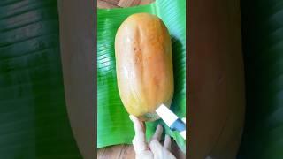 Fresh Papaya Fruit Cutting #fruit #papaya #shorts #satisfying