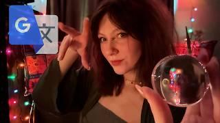 broken english asmr spiritual healer reads your future  thick accent , fortune teller roleplay,