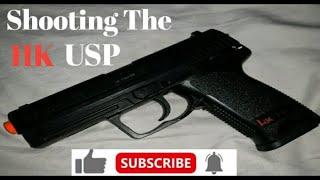 Testing out the Hk usp co2 airsoft pistol