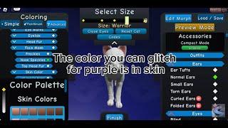 (UPDATED) Purple Glitch Tut + Fade Tricks #warriorcatsultimateedition #wcue  #wcueglitchtut