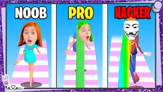 Schaffe ich NOOB vs PRO vs HACKER in der HAIR CHALLENGE APP!?  Alles Ava Gaming