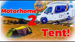 Motorhome To Tent Camping Holiday Swop in Rural Campsite South  Devon