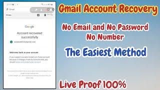 How To Recover Gmail Account | if you forgot password and recovery email | Without recovery  number