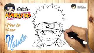 How to draw Naruto Uzumaki