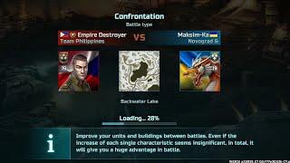 Empire Destroyer Vs Maksim-Ka, Intense Defense building gave a Victory