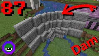 Minecraft: How to Build a River Dam (works in 1.17) [87] - Let's Play