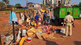 Mapusa Municipality Removes The Zopadpatti From Mapusa