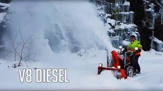 My V8 Diesel Snowblower in Action