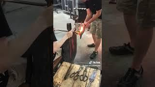 Pulling Cane at Glass Art Kalamazoo