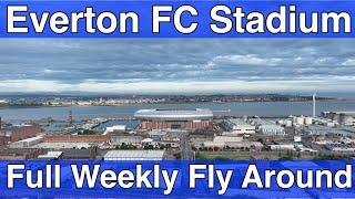 NEW Everton FC Stadium at Bramley Moore Dock. A Full FlyAround!