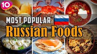 Top 10 Most Popular Russian Foods || Russian Traditional Cuisine & Street Foods || OnAir24